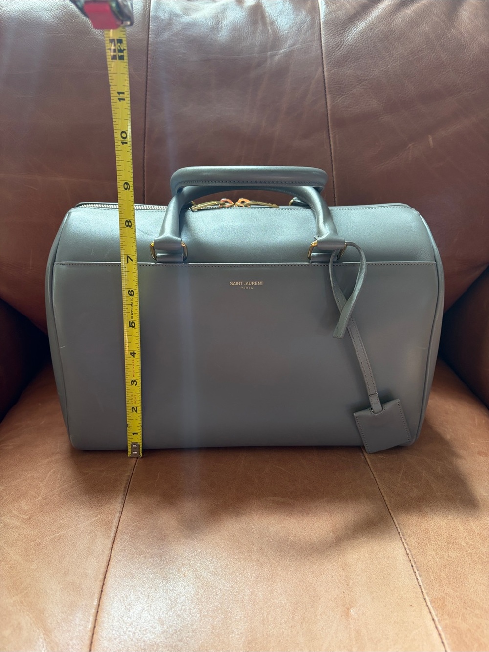 Saint Laurent Gray Leather Women's Bag - Picture 17 of 17